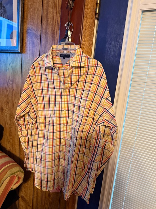 Tommy Hilfiger Other - Tommy Hilfiger Yellow Plaid Button-Down Shirt